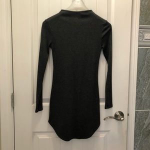 Grey long sleeve dress